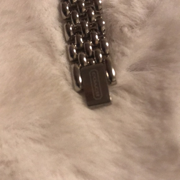 Authentic COACH Ladies Crystal Bezel Silver Dial Watch - Picture 9 of 12